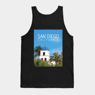 San Diego California Blue Domed Tower Tank Top